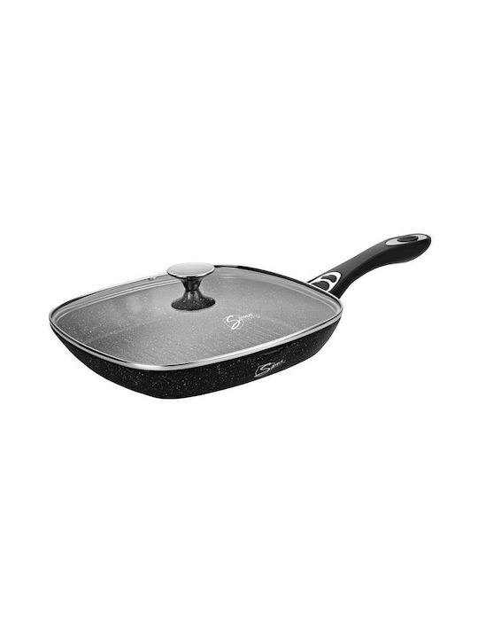Samus Grătar Cu capac din Aluminiu Turnat cu Strat Antiaderent