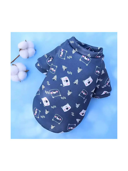 Teddy Hundepullover – Blau 2XL W58xL40cm 6-9kg