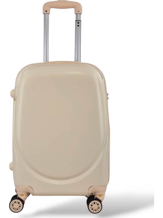 Playbags Βαλίτσα Ταξιδίου Καμπίνας Σκληρή Μπεζ ...