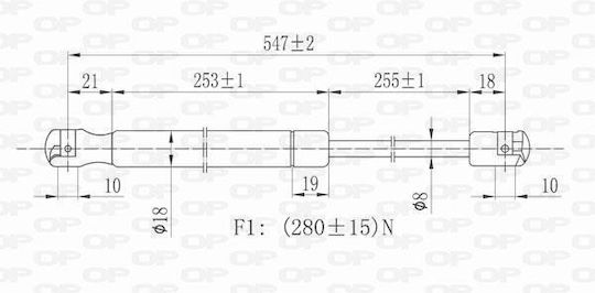 Open Parts Удар в багажника за Nissan Micra