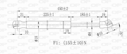 Open Parts Kofferraum-Schock für Jeep Cherokee