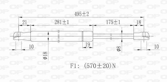 Open Parts Удар в багажника за Citroen C5