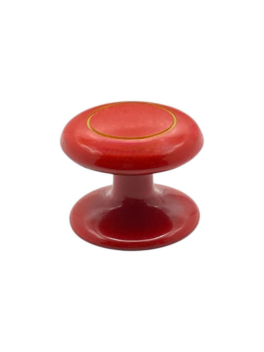 A-Lock Knob Furniture made of Metallic in Red Color 25mm .90.07.332 1pcs