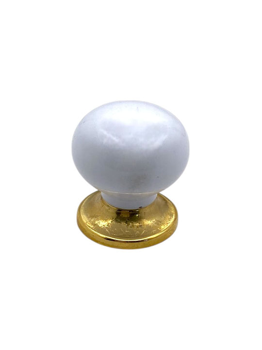 A-Lock Knob Furniture made of Metallic Gold 90.07.393 1pcs
