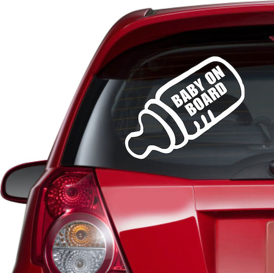 Car Sticker Baby On Board 9 Lime