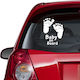 Autoaufkleber Baby an Bord 4 Rot