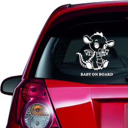Autoaufkleber Baby an Bord 34 Magenta