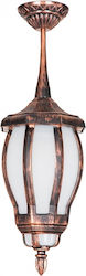 GloboStar Outdoor Hanging Ceiling Light E27 in Copper Color 203-0234 GloboStar Outdoor Hanging Ceiling Light E27 in Copper Color 203-0234