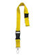 A-Lock Cordonul de gât Tesatura Galben