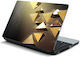 Laptop-Aufkleber Goldene Dreiecke 13'' 32,5cm x...