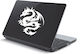 Laptop Sticker Tribal Dragon Red