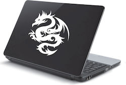 Laptop Sticker Tribal Dragon Green