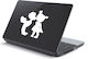 Αυτοκόλλητο Laptop Παιδάκια Μαύρο
