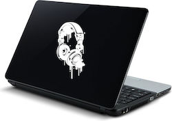 Autocolant Laptop Căști 2 Galben