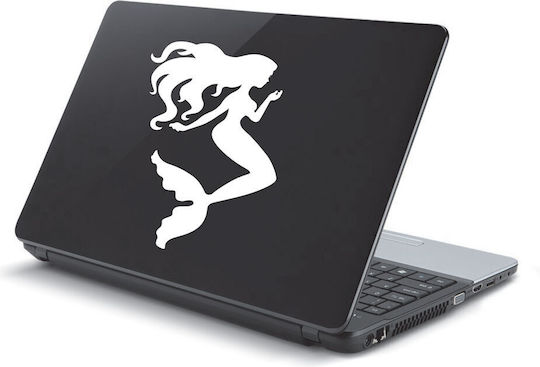 Αυτοκόλλητο Laptop Γοργόνα Ασημί