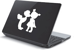 Αυτοκόλλητο Laptop Παιδάκια Άσπρο