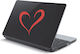 Laptop Sticker Magenta Heart