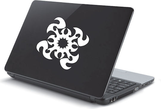 Sticker Laptop Design Tribal Verde Deschis
