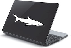 Αυτοκόλλητο Laptop Καρχαρίας Μαύρο
