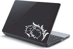 Laptop-Aufkleber Hellgrüne Blume