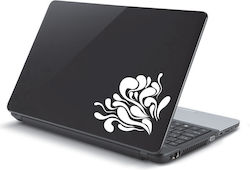 Αυτοκόλλητο Laptop Abstract Flower Πορτοκαλί