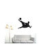 Wall Sticker Footballer 07 Black