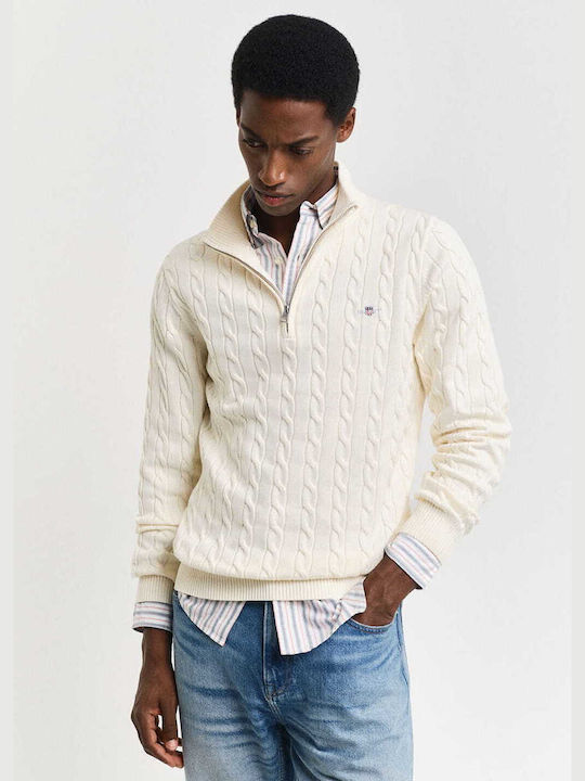 Gant Long Sleeve Sweater Cream