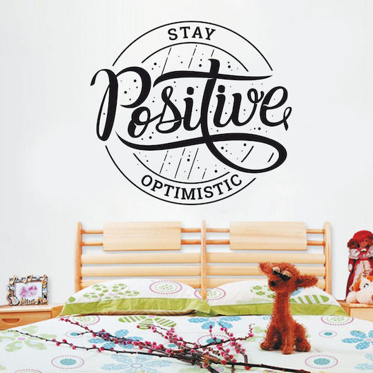 Διακοσμητικό Αυτοκόλλητο Τοίχου Stay Positive 1τμχ Orafol