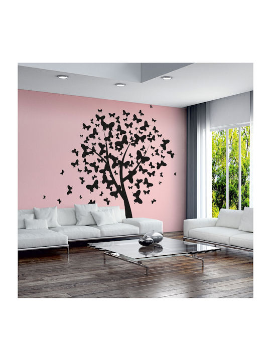 Dekorativer Aufkleber Wand Butterflies Tree - U...