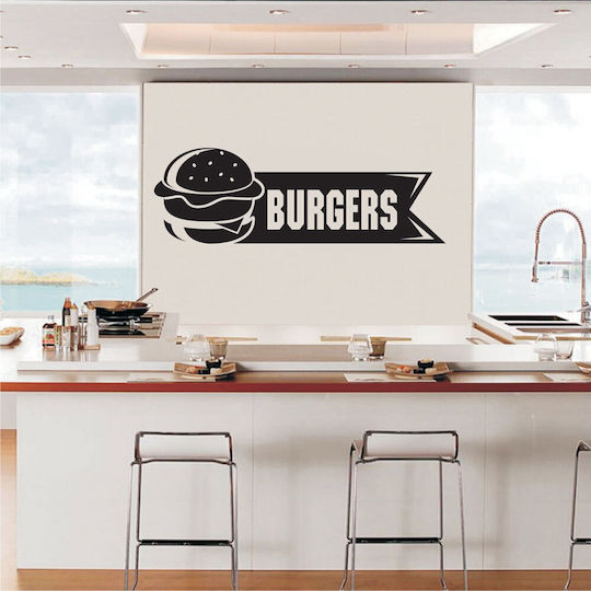 Декоративен Стикер За Стена Burgers 2 1бр 30x10см Orafol