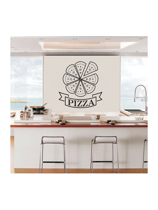 Διακοσμητικό Αυτοκόλλητο Τοίχου Pizza 4 Όπως Στ...