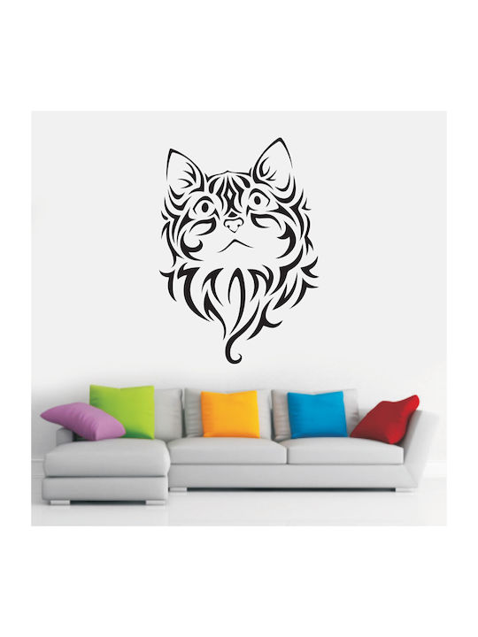 Decorative Wall Sticker Tribal Cat 1 Piece Orafol