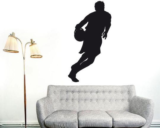 Basketball Wall Sticker 06 White