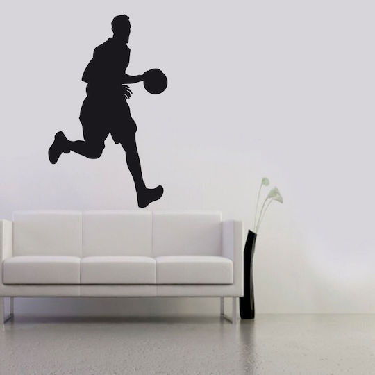 Basketball Wall Sticker 05 Orange