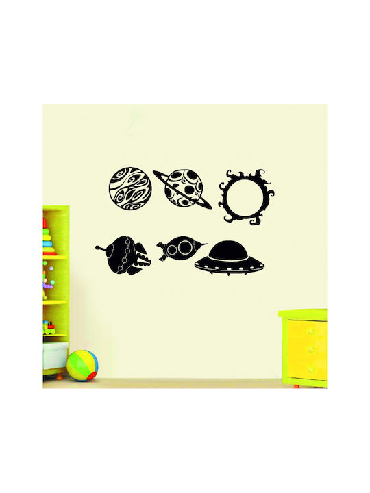 Wandsticker Braune Planeten