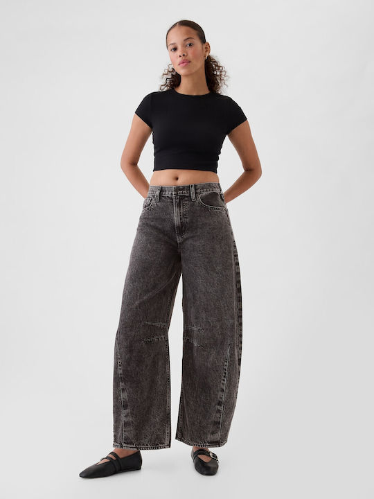 Ψηλόμεσο Γυναικείο Jean Παντελόνι Black