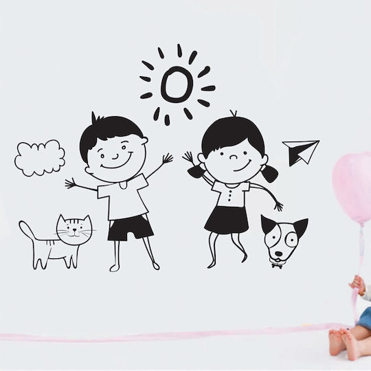 Kids Wall Sticker Yellow Children