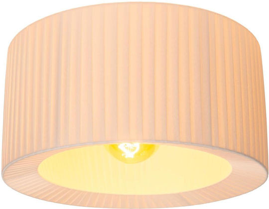 Lucide Lightning Πλαφονιέρα Οροφής Λευκή με Ντουί E27