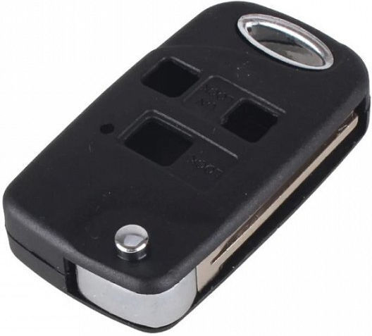 Foldable Car Key Shell with Blade with 3 Buttons for Toyota
