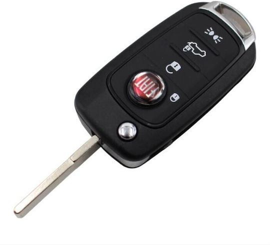 A-Lock Дистанционно за автомобил Сгъваемо с 4 бутона за Фиат
