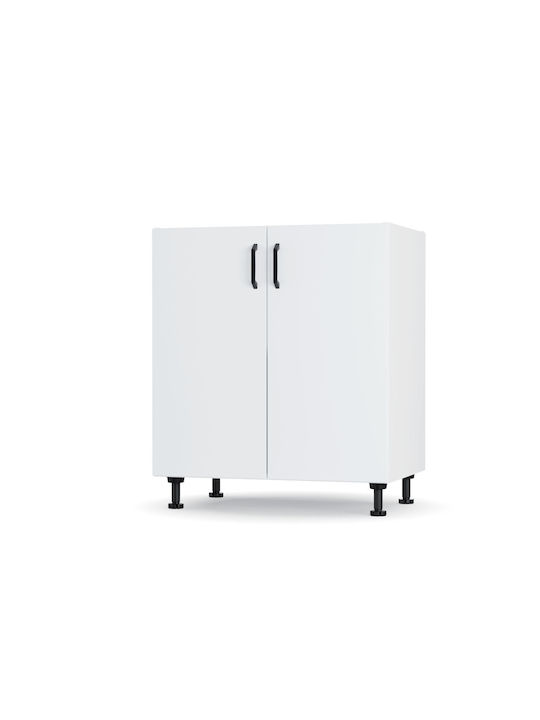 Modest Floor Cabinet White 70x48x82pcs