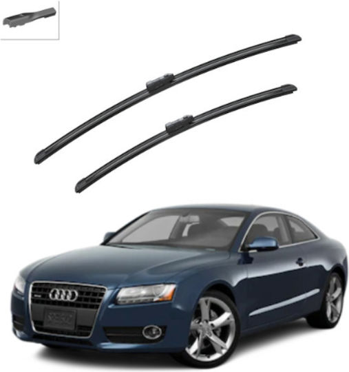Front Wiper Blade Set Audi A5 2007-2011 600mm 500mm Bosch Aerotwin 3398000056 24" & 20" 2 Pieces