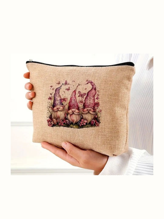 Necessaire in Beige Farbe 25cm
