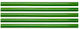 Set 24 Bucăți Batoane Siliconice Strend Pro Gs-202b 100x11 Mm Verde
