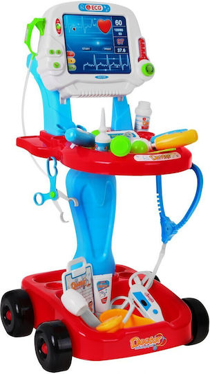 Set de Joacă Doctor Ramiz Ekg Stetoscop Seringă Termometru Multicolor