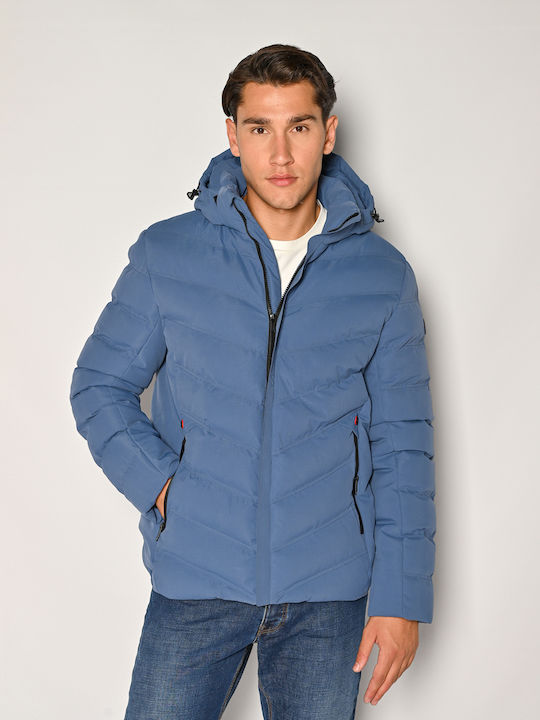 Brokers Jeans Μπουφάν Puffer Μπλε