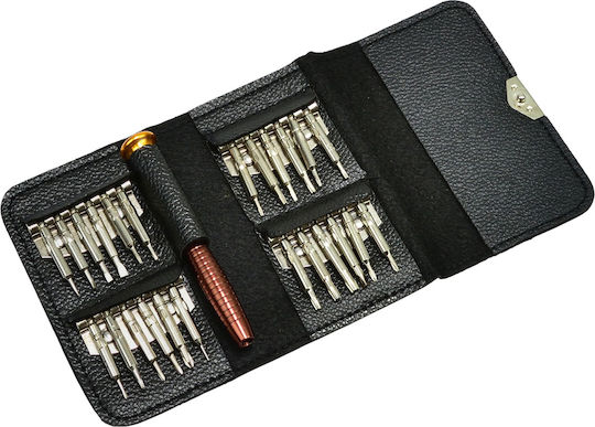 Idealstore 25 In 1 Precision Screwdriver Set Torx Phillips Slotted Pentalobe Triangle Triwing Point Screwdrivers Smartphone Tablet Pc Laptop Camera Repairs Magnetic Tips