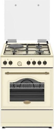 Robin Herd 60Es mit Erdgas-Kochfeldern B60cm. Beige