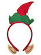 Weihnachts-Stirnband mit Muster Elfen