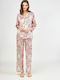 Harmony Set Pijamale pentru Femei Satin Pink